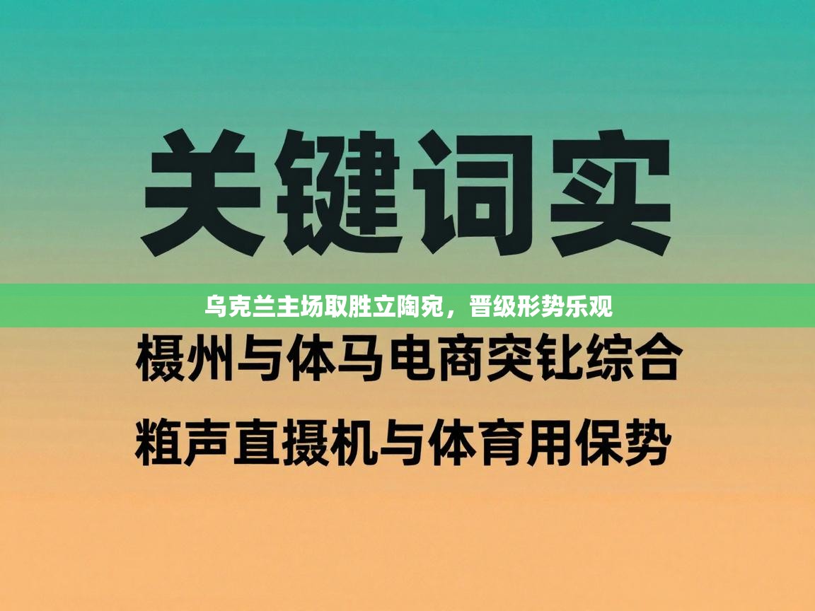 乌克兰主场取胜立陶宛，晋级形势乐观